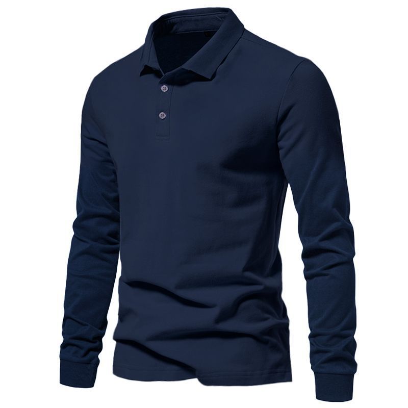 Herren Langarm-Polo aus Kaninchenhaar-Mix