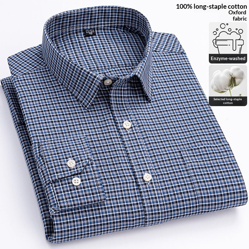 Plaid-Oxford-Hemd für Herren – Bild 10 | LuxeStyle
