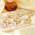 Retro-Ohrringe & Ring aus Edelstahl – Bild 1 | LuxeStyle