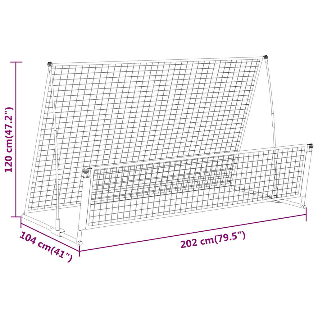 2-in-1 Rebounder und Fussballtor