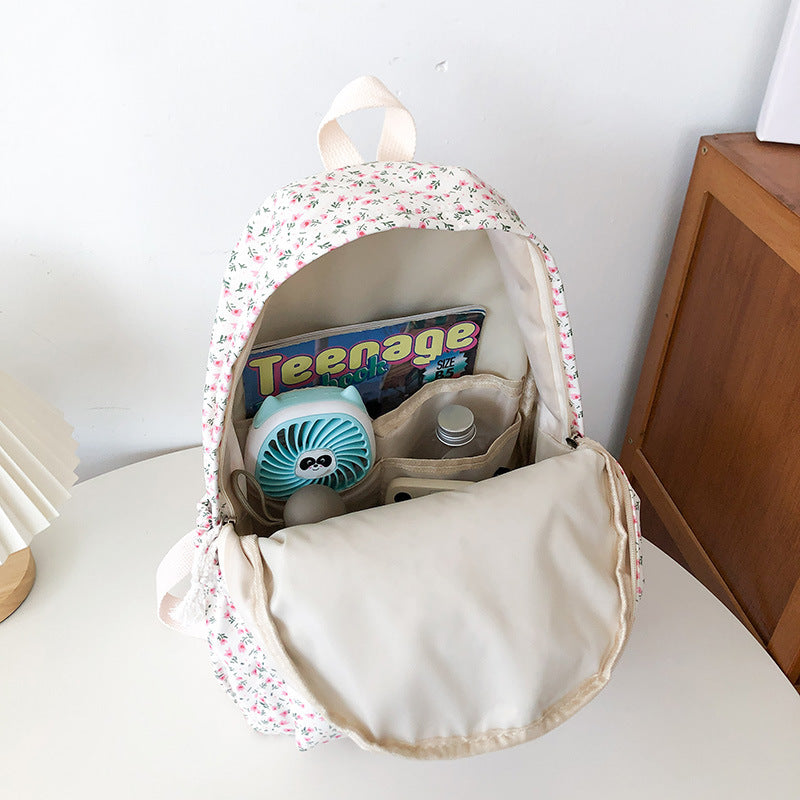 Studentenrucksack Blumenmuster – Bild 5 | LuxeStyle
