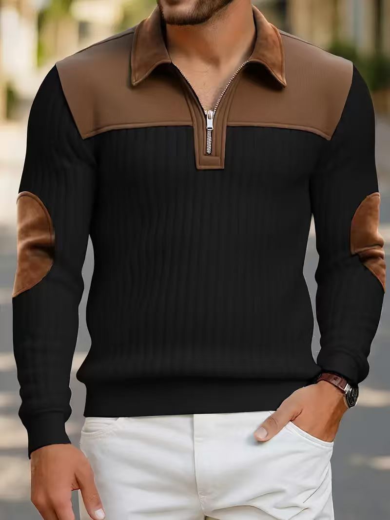 Freizeit Zip-Sweatshirt für Herbst & Winter – Ansicht 5