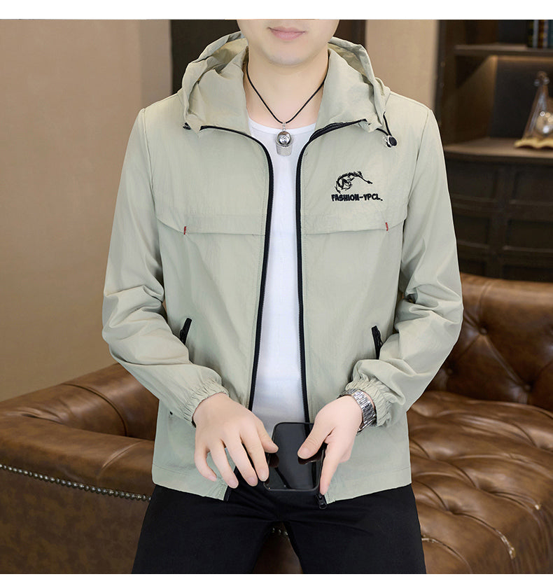 Leichte UV-Schutz Kapuzenjacke für Herren