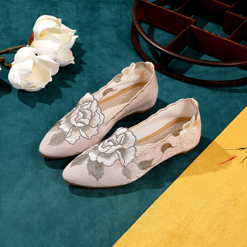 Vintage Flats mit spitzer Zehe