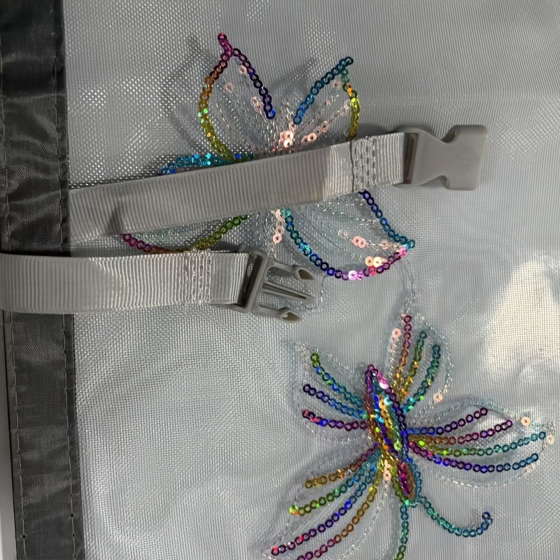Mückennetz-Tür mit Schmetterlings-Stickerei