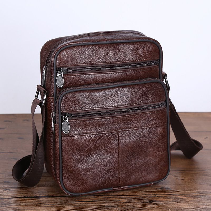 Herren Leder Schultertasche Casual & Stilvoll