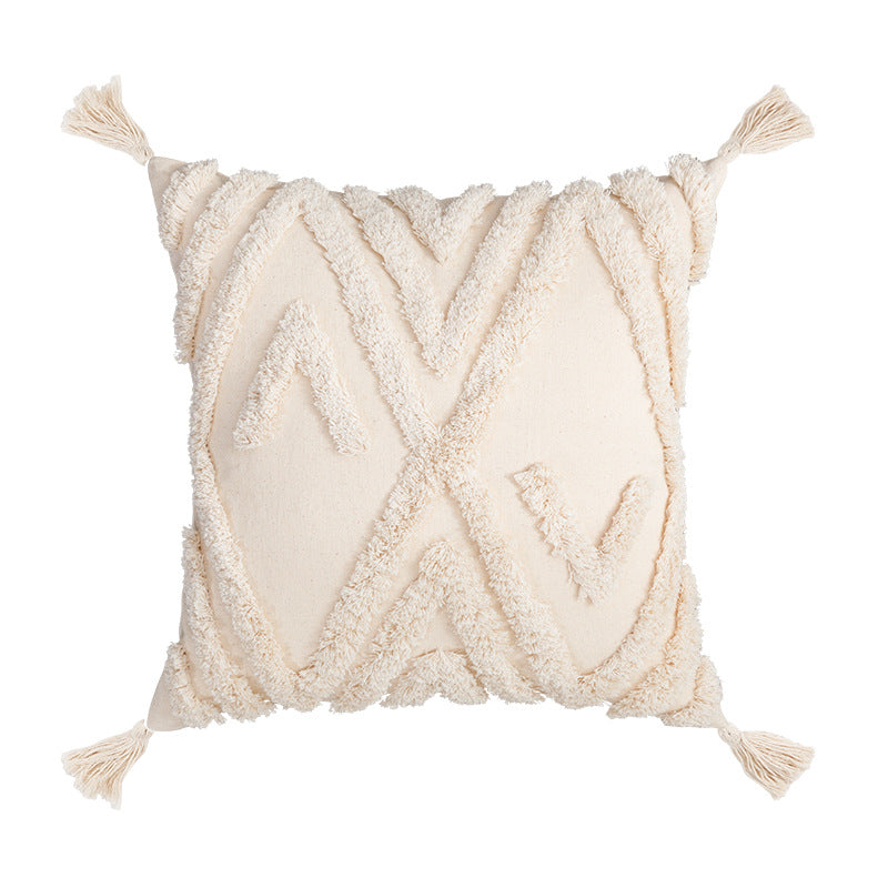 Boho Kissenbezug mit Fransen | LuxeStyle