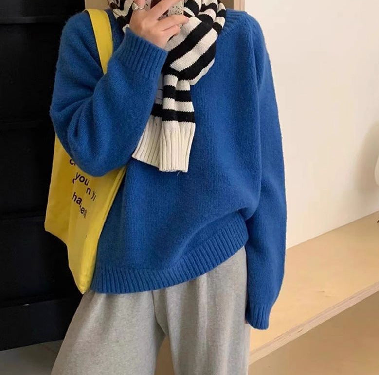Damen Pullover mit Rundhals und langen Ärmeln – Ansicht 2