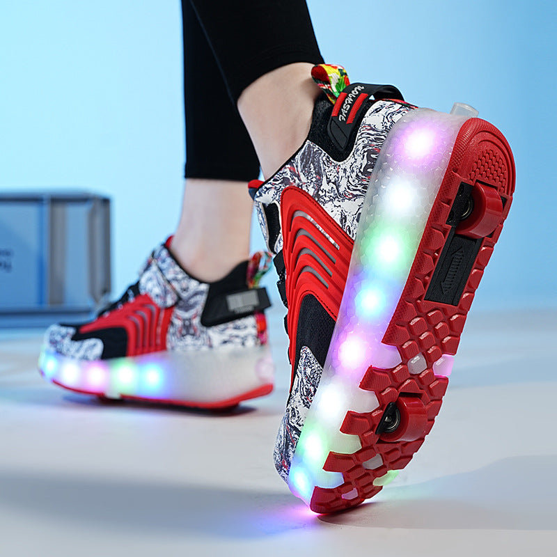 Kinder-Lauflernschuhe mit LED-Licht