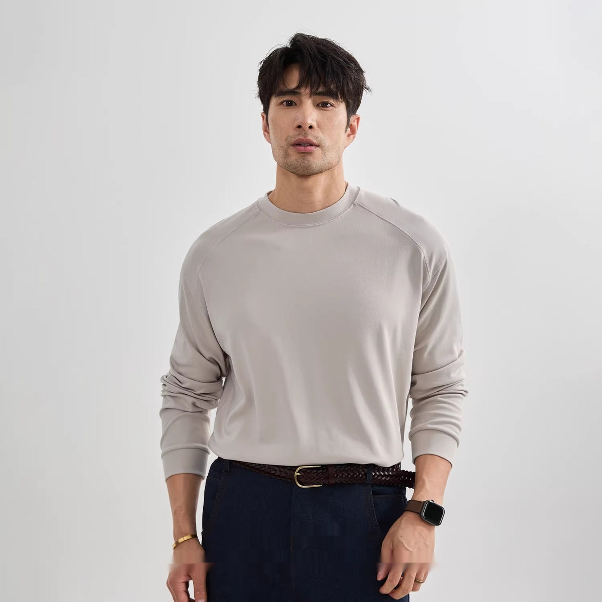 Langarmshirt im American-Style | LuxeStyle