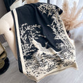 Schal mit Tusche-Muster – Bild 9 | LuxeStyle