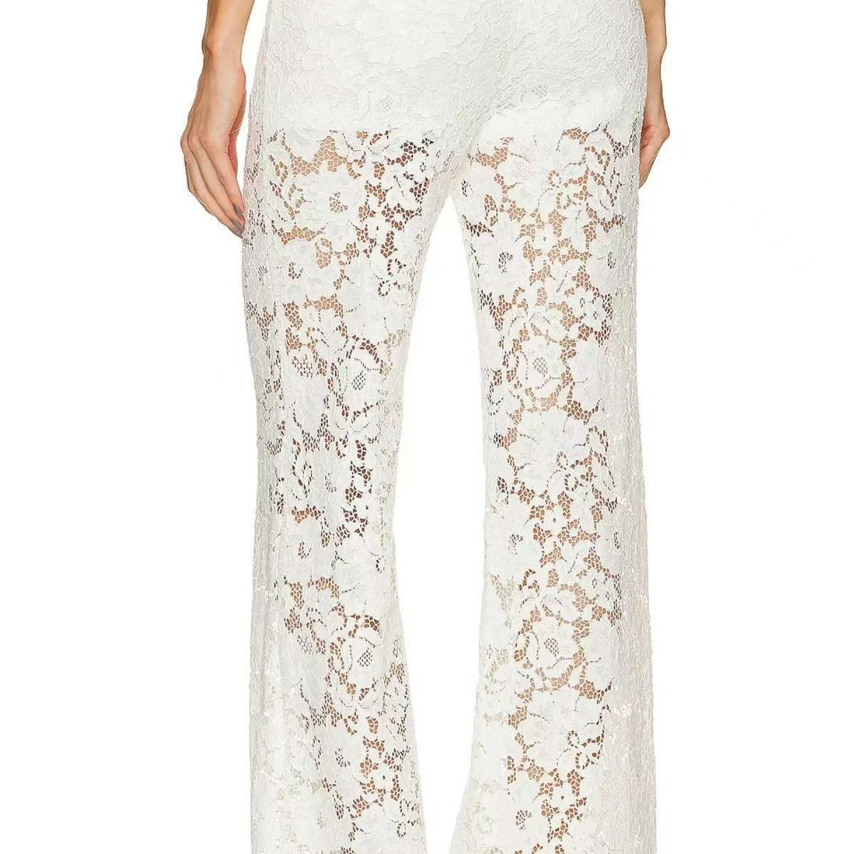 Spicy Girl High-Waist Patchwork Mesh Hose