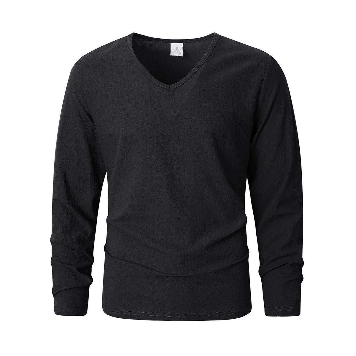 Leinen-Pullover mit V-Ausschnitt – Bild 6 | LuxeStyle