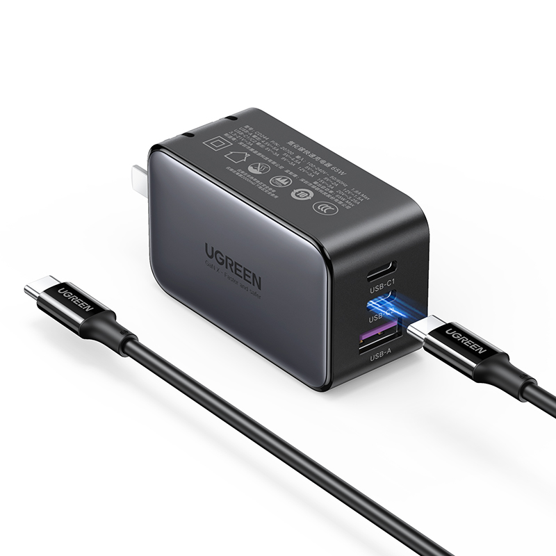 GaN PD-Ladegerät 65W/100W mit 2 oder 4 Ports