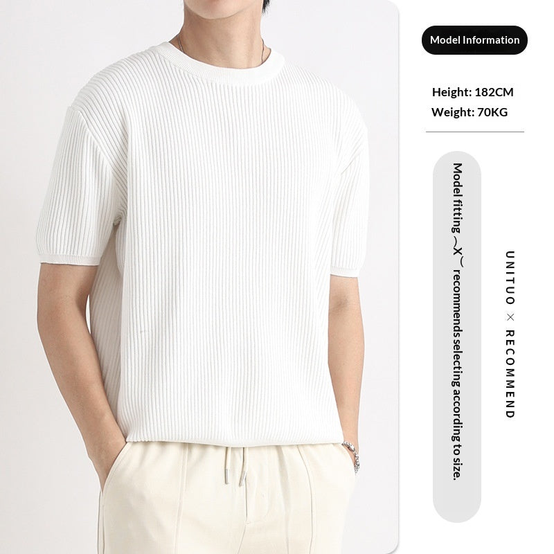 Casual Rundhals-Shirt für Herren