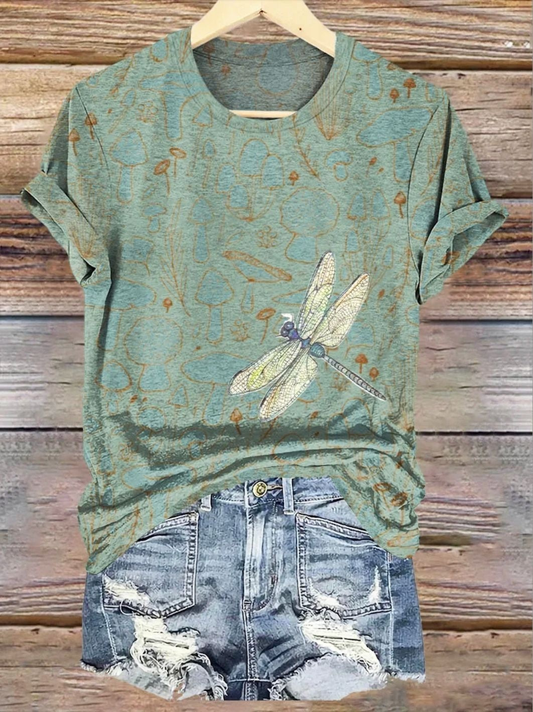 T-Shirt mit 3D-Effekt und Digitaldruck
