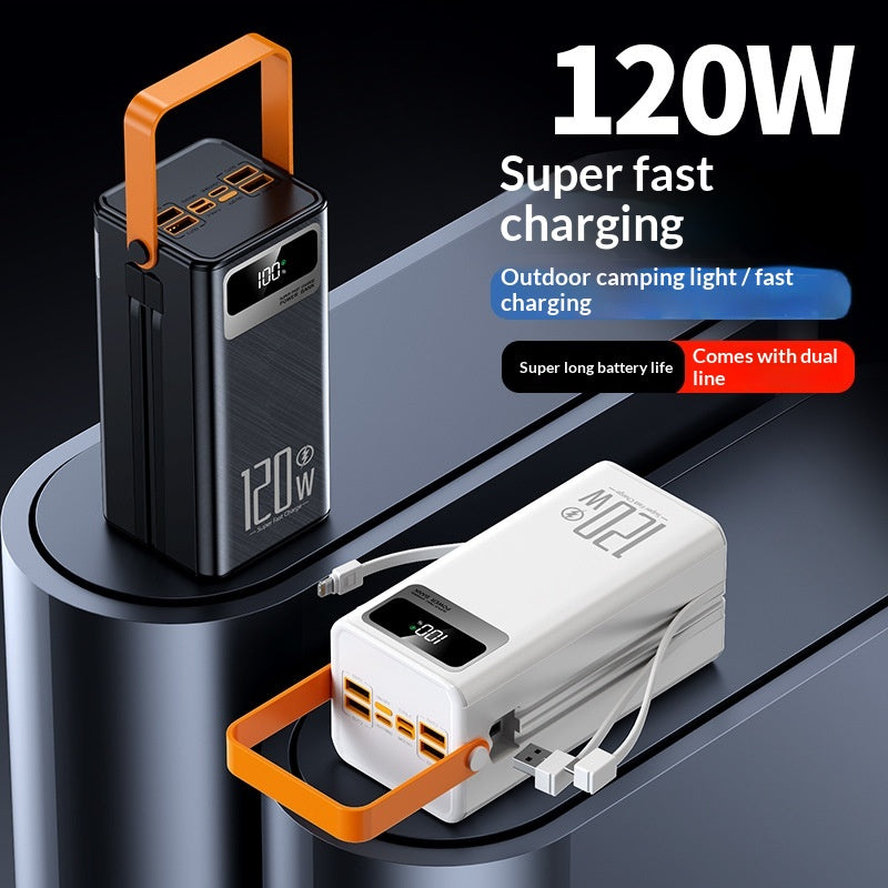 120W Fast-Charging Power Bank mit Digitalanzeige
