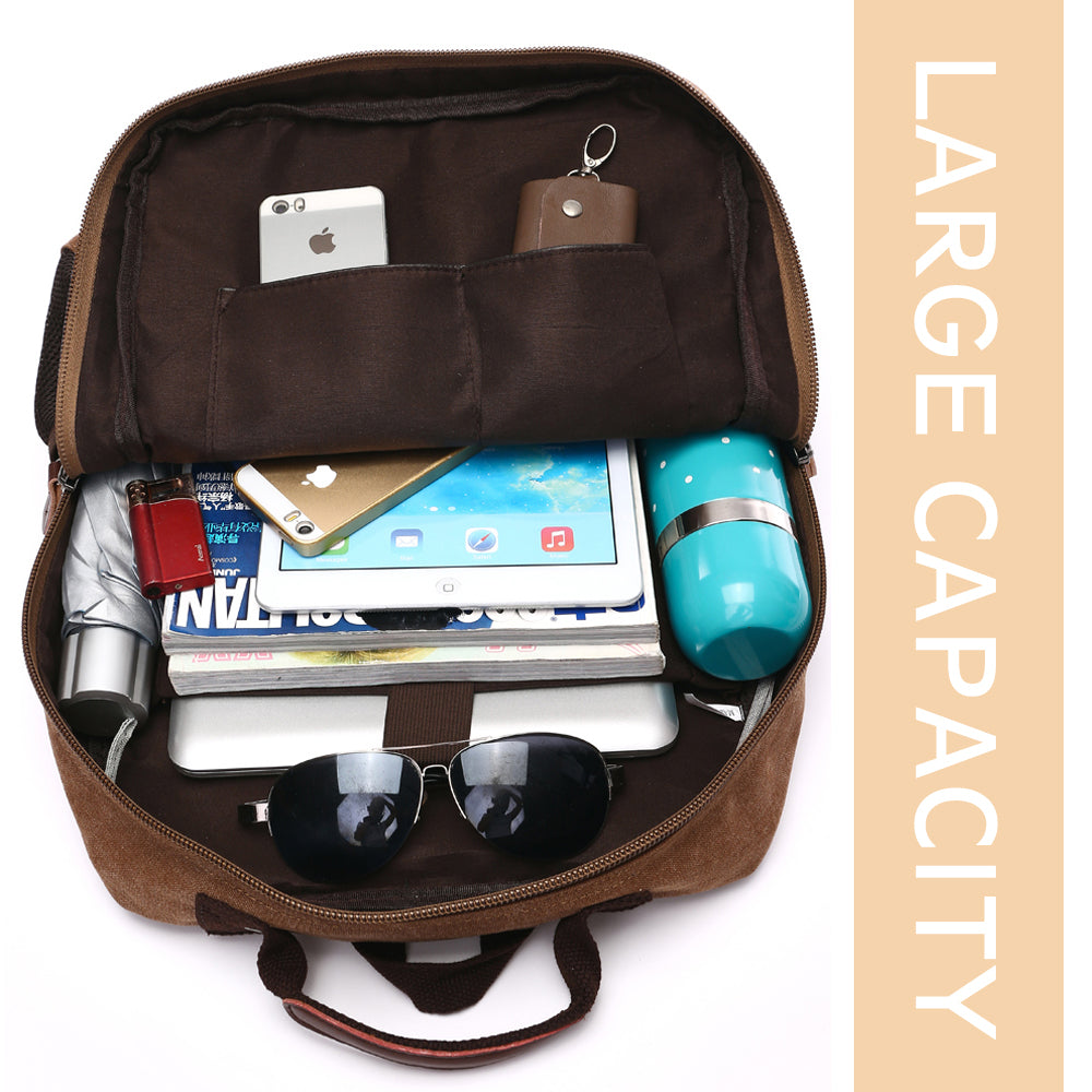 Canvas Rucksack für Laptop 15 Zoll – Bild 7 | LuxeStyle