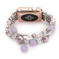 Uhrenarmband aus weissem Agate 40/38 mm | LuxeStyle