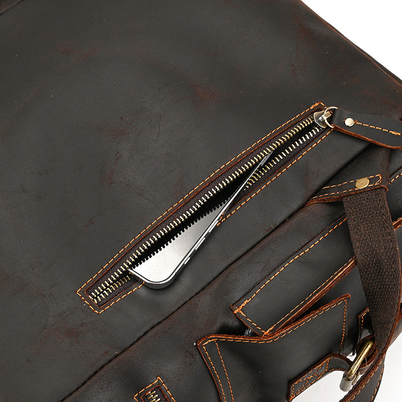Leather-Tasche Vintage Stil – Bild 12 | LuxeStyle