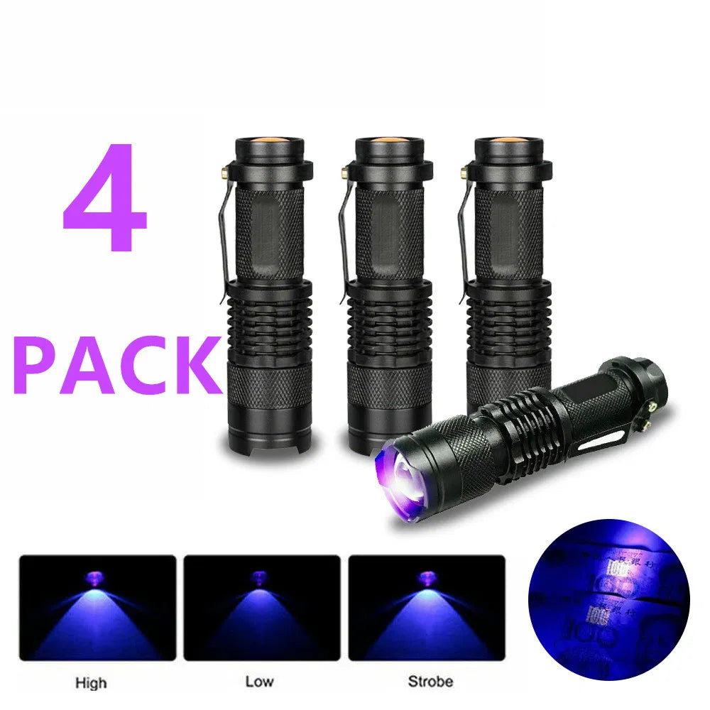 3-Modi UV-LED-Taschenlampe