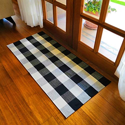 Baumwollteppich mit Buffalo Plaid Muster – Bild 8 | LuxeStyle