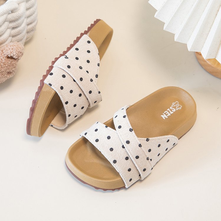 Mädchen Flip Flops mit Polka Dots
