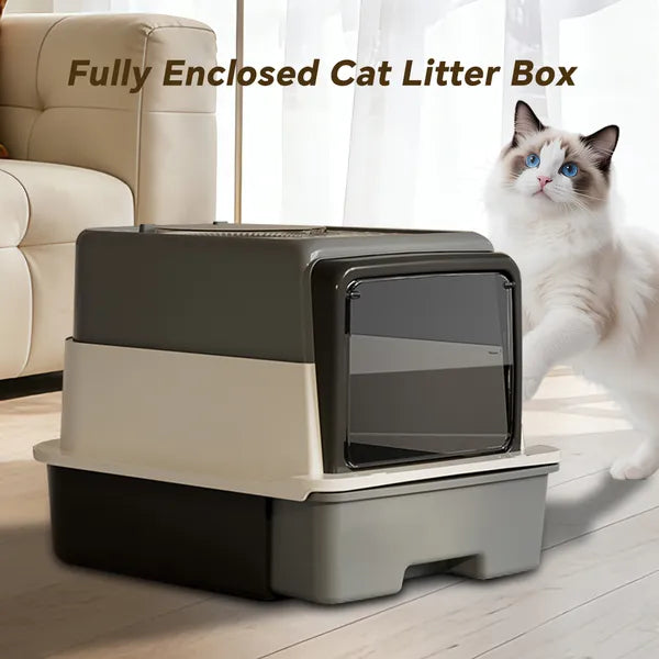 Stabile Katzentoilette mit offenem Design