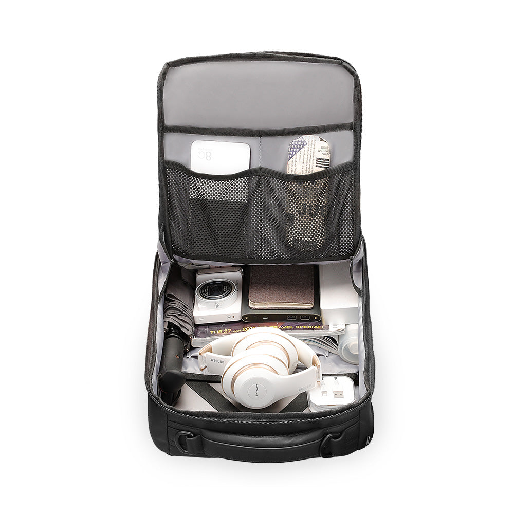 Rucksack mit USB-Ladeanschluss und Laptopfach – Bild 6 | LuxeStyle