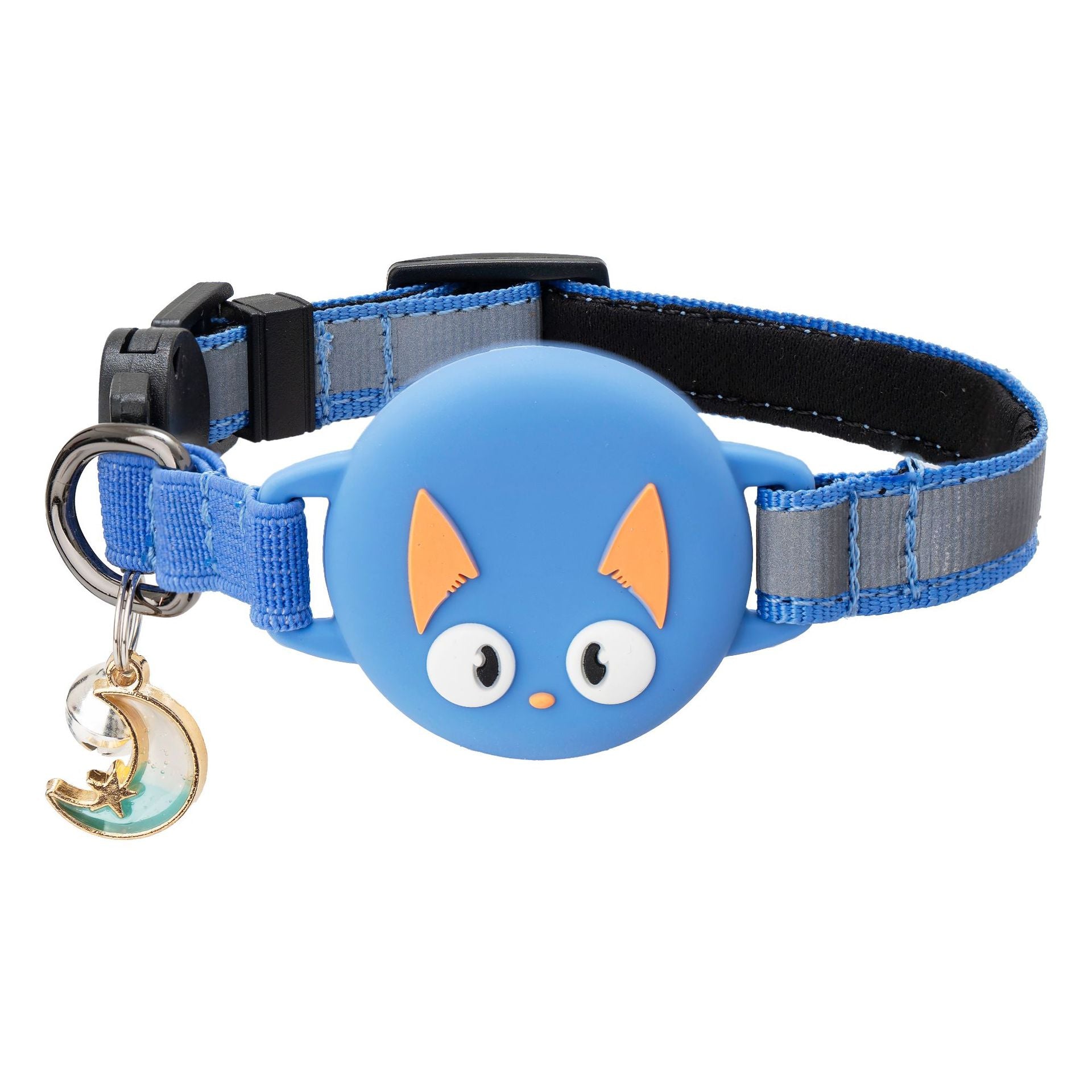 Reflektierendes Katzenhalsband mit Tracker-Hülle