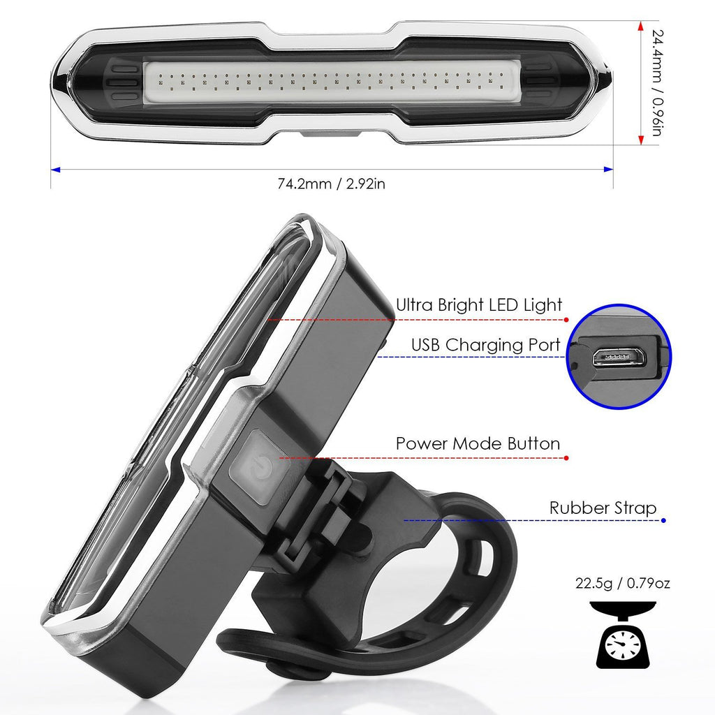 USB Rücklicht Rot-Blau für Mountainbikes – Bild 4 | LuxeStyle