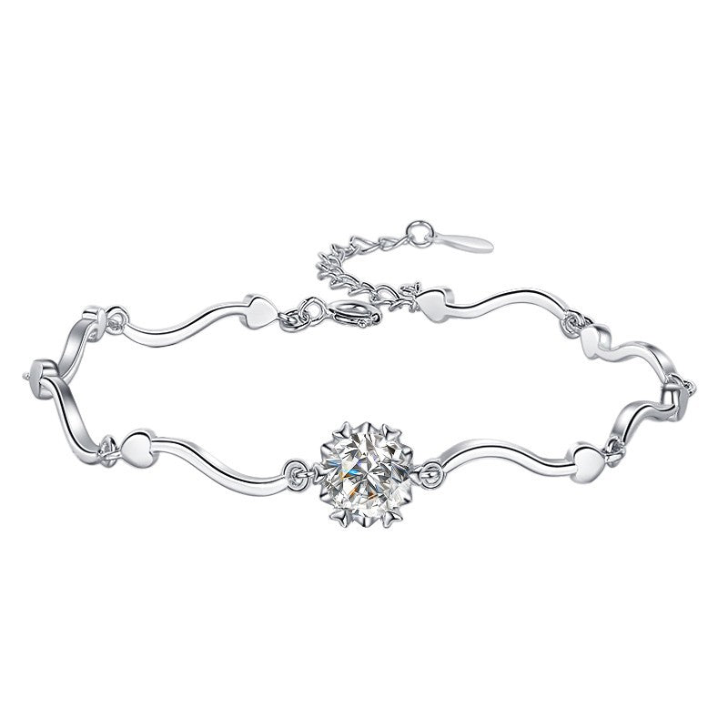 Schneeflocken Armband mit 1-Karat Moissanit – Bild 4 | LuxeStyle