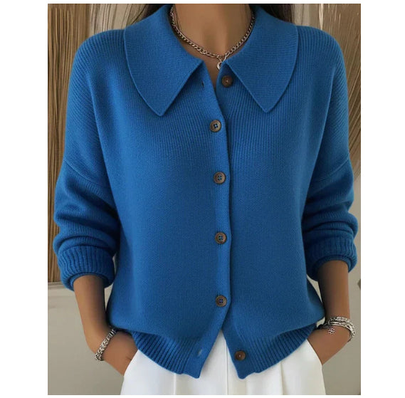 Strick-Cardigan mit Knöpfen im 3D-Look