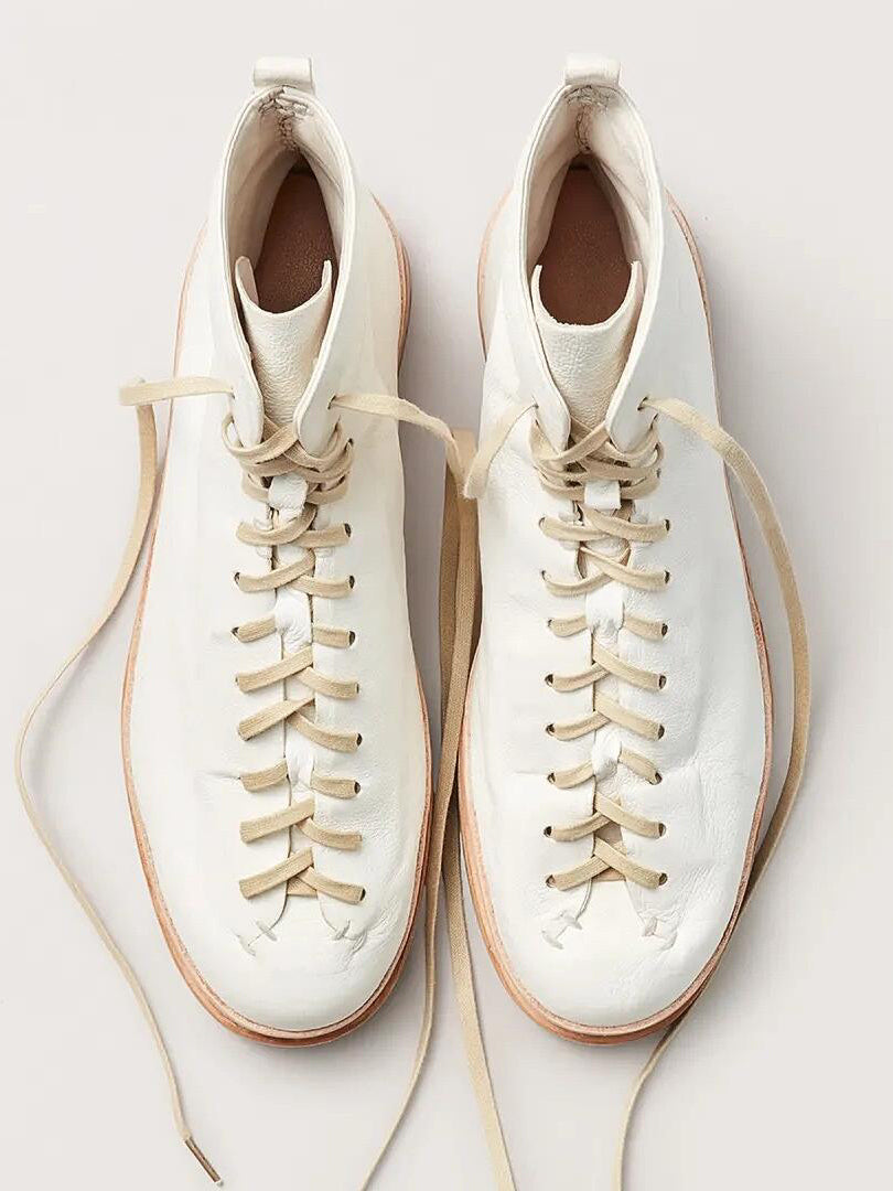 Leder-Freizeitschuhe mit Plateau – Bild 2 | LuxeStyle