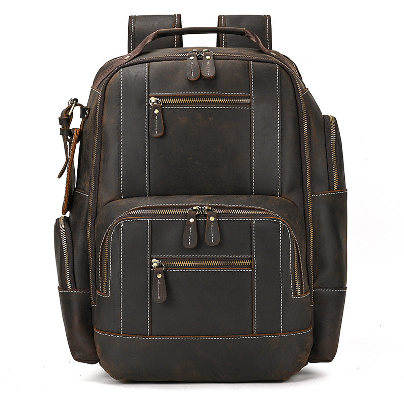 Lederrucksack Retro – Grosses Fassungsvermögen