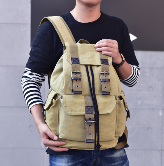 Canvas-Rucksack Unisex Retro – Bild 10 | LuxeStyle