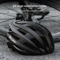 Velohelm mit integrierter Schutzbrille