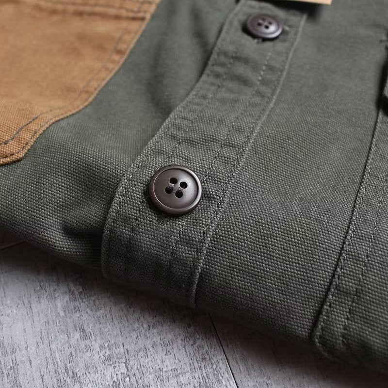 Lange Ärmel Leinen-Shirt in Khaki – Bild 6 | LuxeStyle