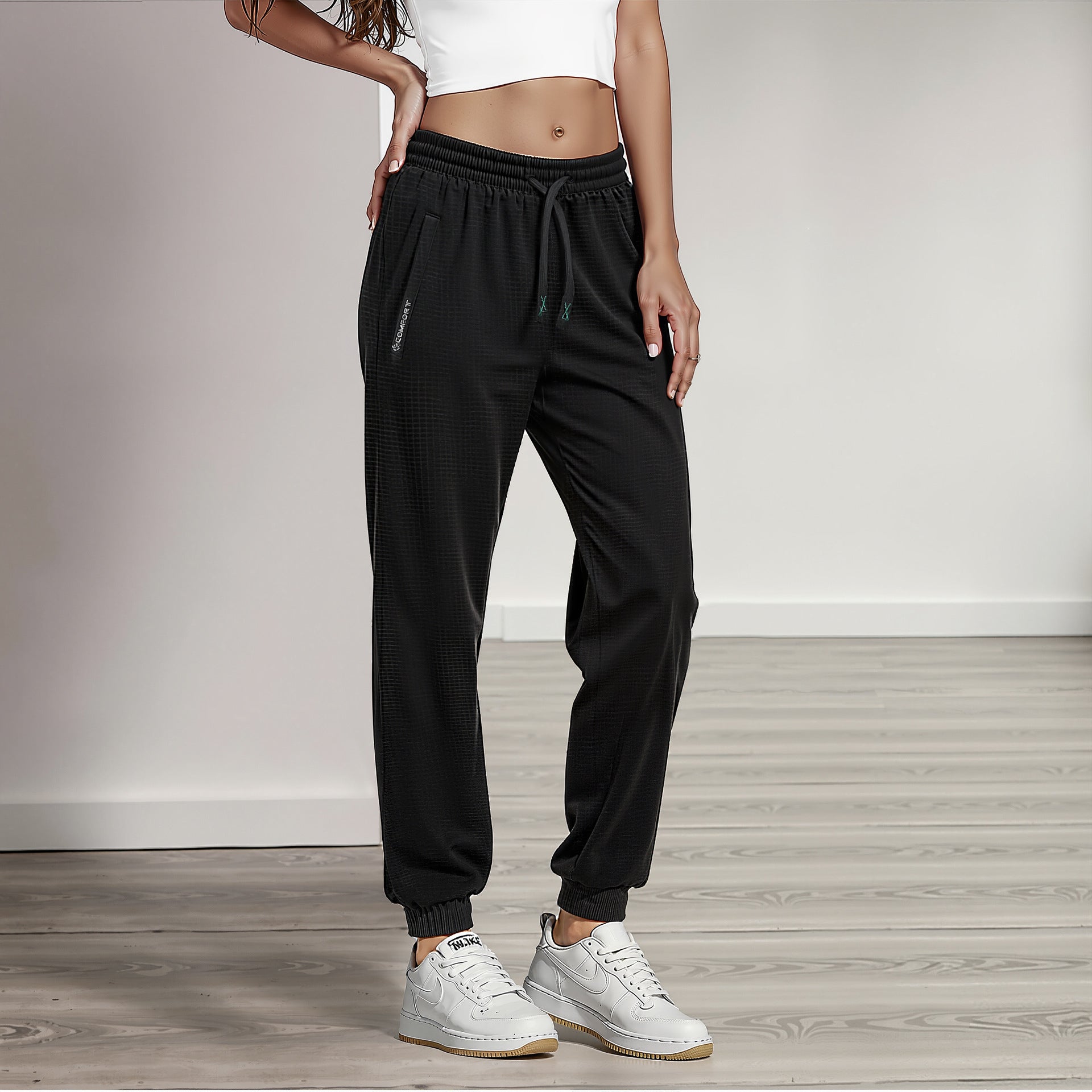 Leggings aus Eisseide mit hohem Bund