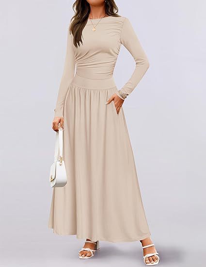 Langarm-Kleid mit Taschen