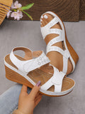 Keile Plateau Sandalen für Damen
