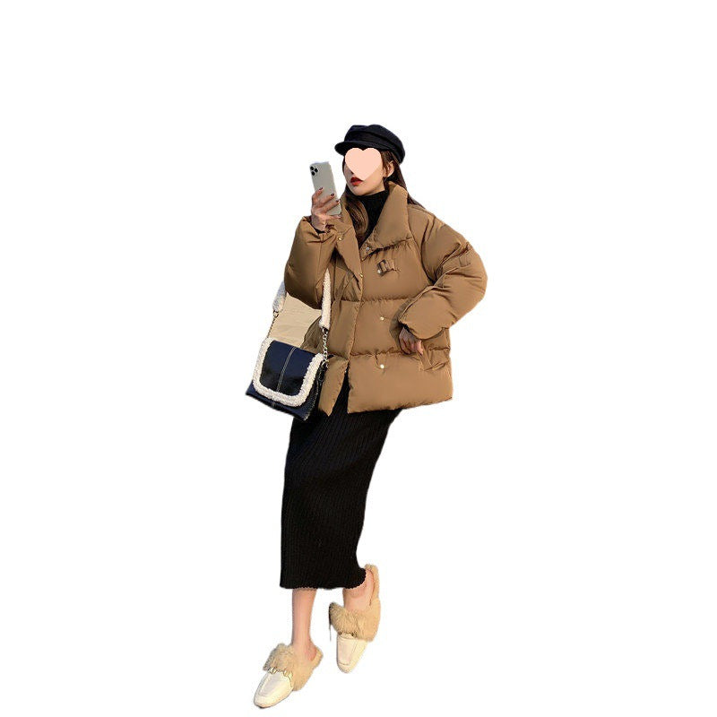 Kurze Daunenjacke im Koreanstyle für Damen