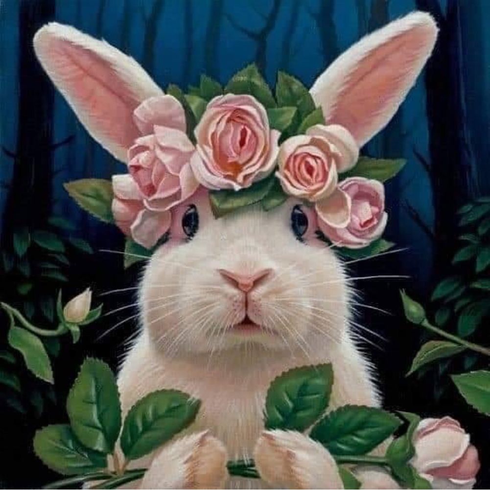 5D Diamond Painting Set «Hase»