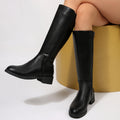 Damen-Stiefel mit Reissverschluss und Blockabsatz – Bild 6 | LuxeStyle