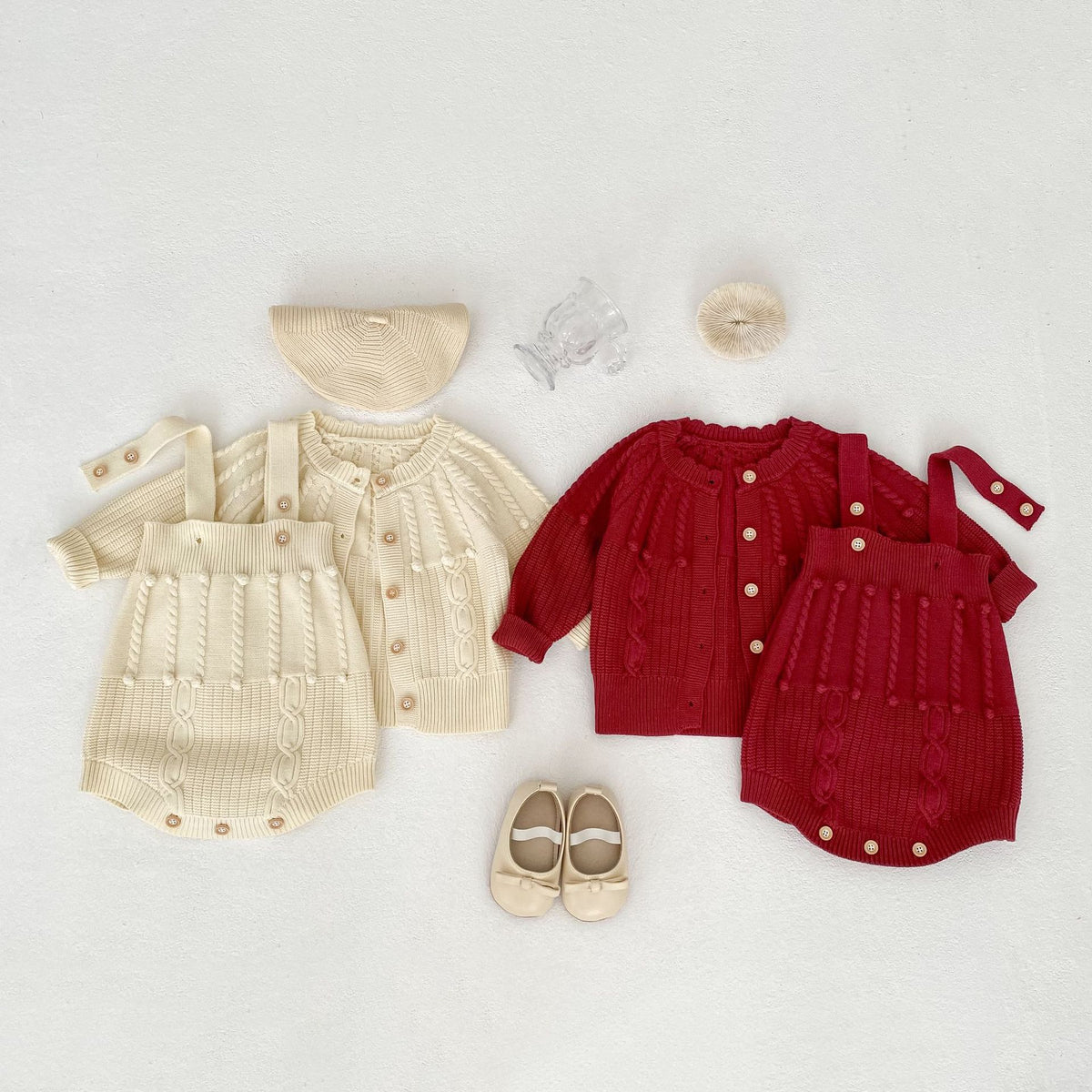Strick-Set für Mädchen – Pullover & Shorts – Bild 2 | LuxeStyle