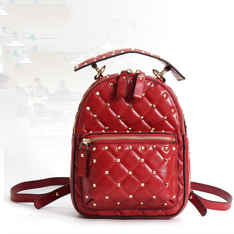 Rückenrucksack aus Leder mit Reissverschluss – Bild 9 | LuxeStyle