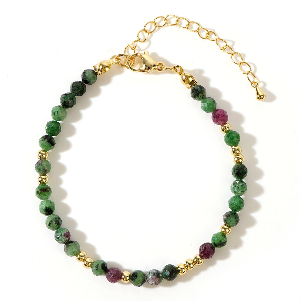 Handgefertigtes Armband mit bunten Natursteinperlen – Bild 5 | LuxeStyle