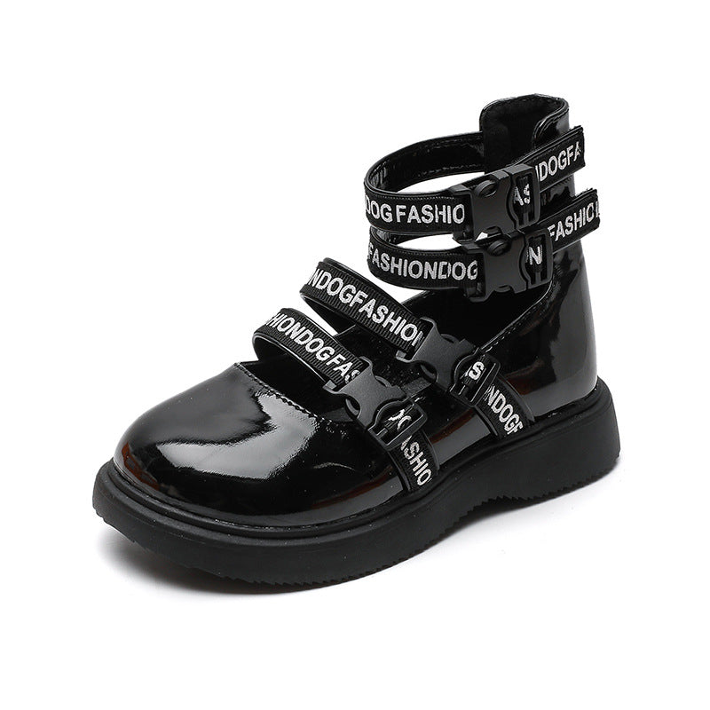 Mädchen Leder Boots mit mittlerem Schnitt | LuxeStyle
