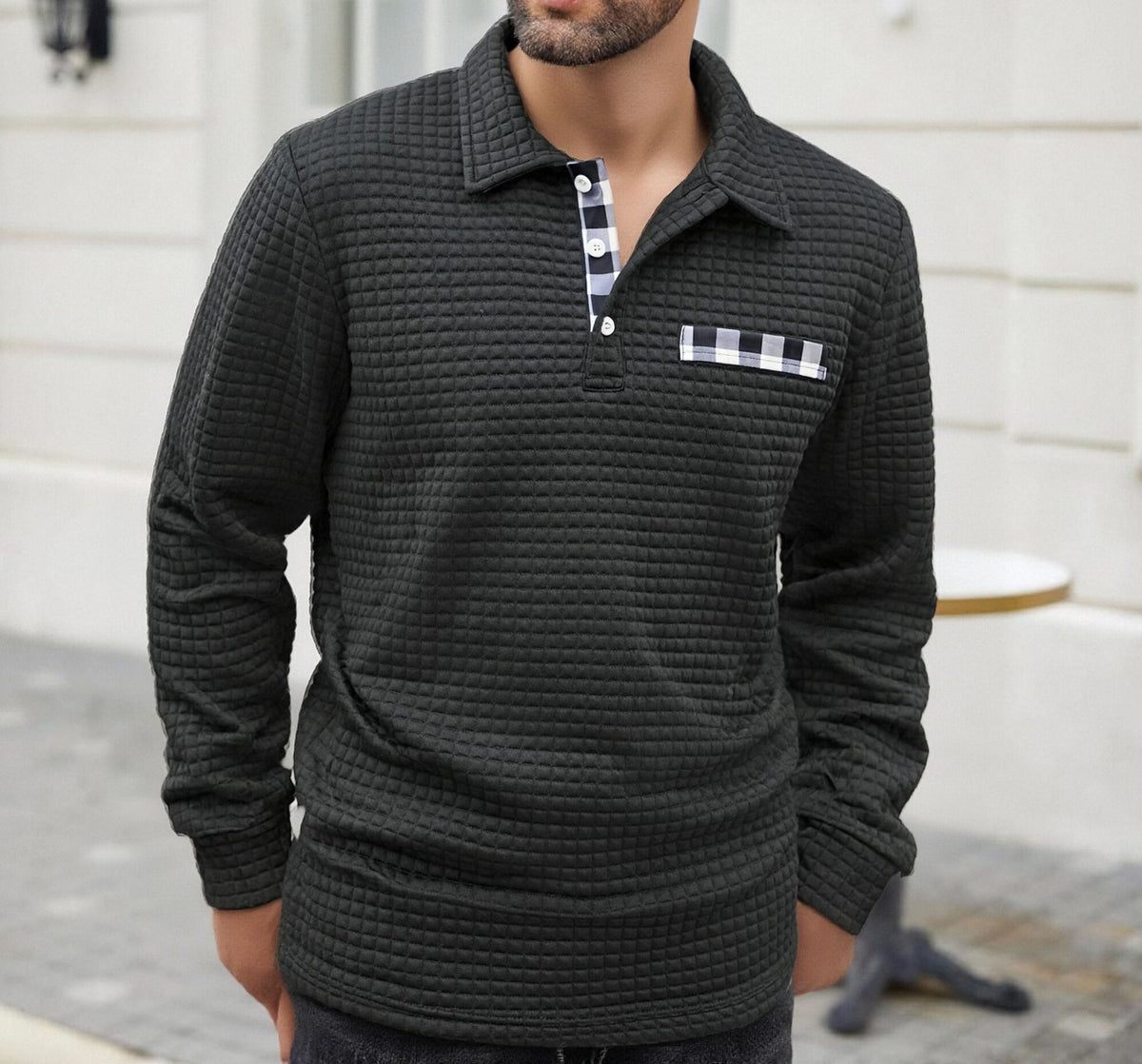 Polo Langarm-Button-Down-Shirt – Bild 5 | LuxeStyle