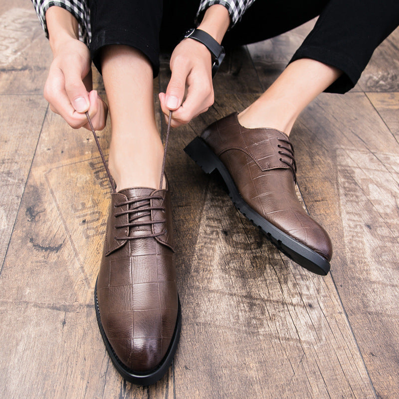 Herren Leder Schnürschuhe Casual Business
